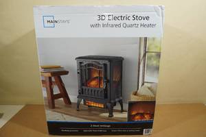 Mainstay 3D Electric Stove with Infrared Quartz Heater