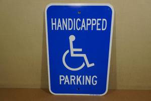 Handicap Metal Sign