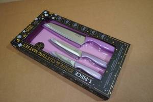 Thyme & Table 5-Piece Knife & Cutting Mat Set