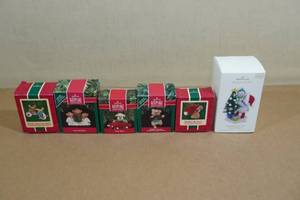 6 Hallmark Keepsake Christmas Ornaments -Polar Sports, Glee Club Bears