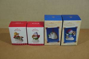 4 Hallmark Keepsakes Christmas Ornaments -Snow Buddies, Safe and Snug