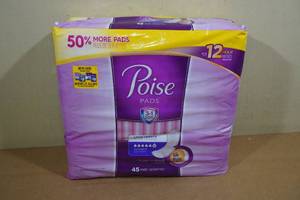 45 Pack Poise Ultimate Supreme Long Length Pads