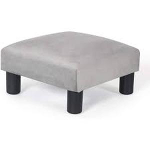 Joveco Foot Stool Ottoman - Gray - 15.7 x 15.7 x 8