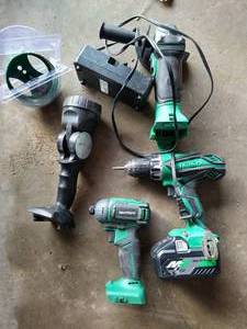 lot 129 image: Hitachi Variety Power Tool Lot