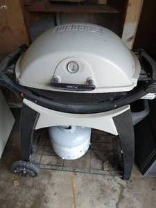 lot 137 image: Weber Grill, Cover, & Tank