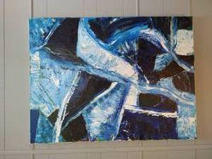 lot 13 image: Original Painted Canvas Artwork