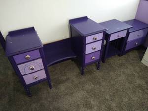 lot 48 image: Purple Furniture Set