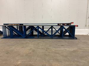 Two Deep Bolt Together Pallet Racking - 18 Uprights, 32 Left & 32 Right Support Beams plus miscellaneous supports