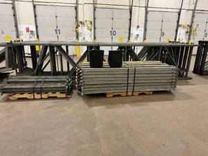Galvanized Speed Rack 15 uprights and 91 crossbars, clips