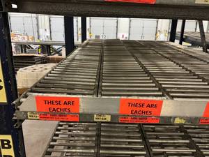 Rolling Carton Flow Rack (span track)
