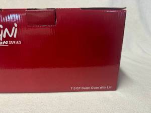 7 Quart Stainless Steel Dutch Oven with Lid - New in Box.
