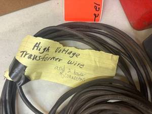 High Voltage Wire and 2 Containers of Connectors