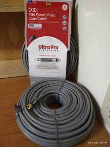 lot 13 image: (2) New 100 RG6 Quad Shield Coax Cable