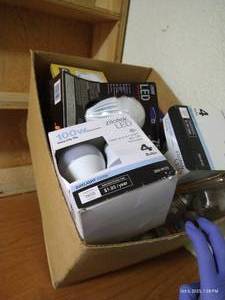 lot 15 image: Box Of Misc. Light Bulbs - New In Box