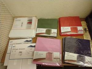 lot 17 image: Variety Cloth Drawers, Cubes, & Shelving Organizers