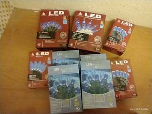 lot 24 image: Blue LED Christmas Lights - New In Box