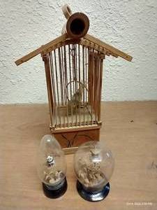 lot 58 image: Asian Decor - (2) Cork Art, (1) Decorative Bird Cage