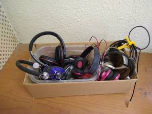 lot 98 image: Box Of Headphones
