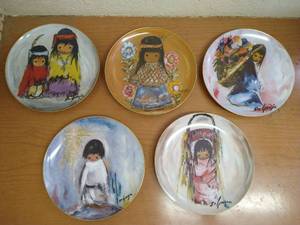 lot 99 image: (5) DeGrazia Native American Collectors Plates