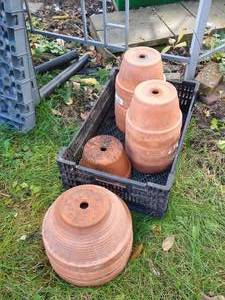 lot 113 image: (14) Terra Cotta Pots