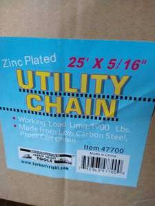 lot 147 image: 25 Utility Chain - New In Box