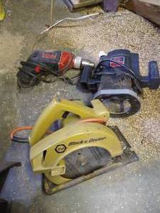 lot 149 image: Electric Drill, Router, And Circular Saw