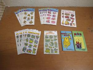 lot 155 image: Vintage Childrens Stickers, Tattoos, And Mazes