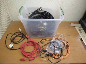 lot 165 image: Tote Of Misc. Cables