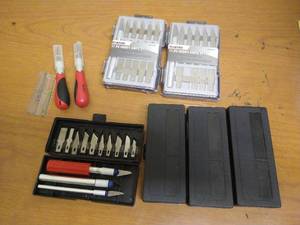 lot 167 image: (6) Hobby Knife Sets & (2) Knives With Spare Blades - All New Items