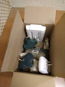 lot 173 image: Box Of Wall Taps