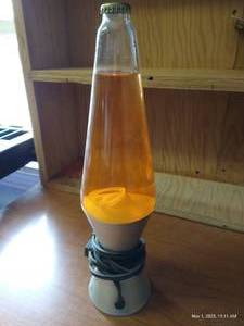 lot 195 image: Orange Lava Lamp