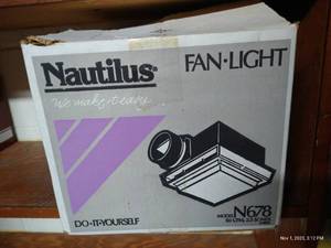 lot 274 image: Nautilus Ventilation Fan & Light - New In Box
