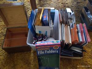 lot 345 image: Office Supplies, Notebooks, Stationary, Folders, Etc.