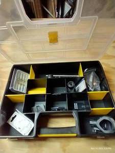 lot 363 image: Like New Organizer Of Dremel Parts & Bits & Dremel Tool