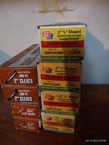 lot 371 image: (8) Boxes Various Size Flooring Cleats