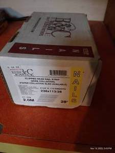 lot 378 image: Box Of Clipped Head Nail Strips