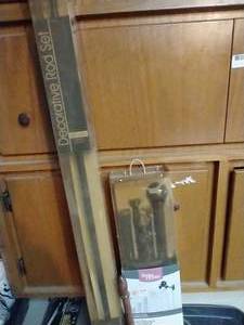 lot 403 image: (2) New-In-Box Curtain Rod Sets, And (1) Small Curtain Rod