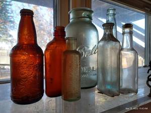 lot 433 image: Vintage Bottles - Ball, Cream Soda, Medicine, Etc.