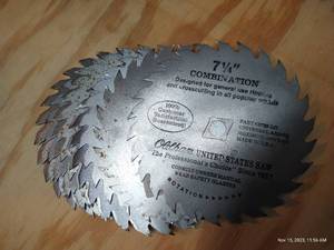 lot 438 image: (10) 7-14 Saw Blades
