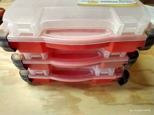 lot 473 image: (3) Plano Fishing Lure Organizers - Brand New