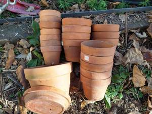 lot 483 image: (20) Various Small And Very Small Terra Cotta Planters