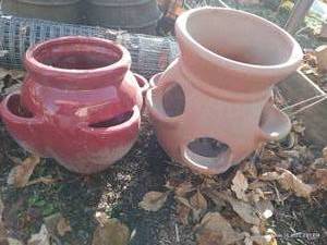 lot 496 image: Large And Medium Terra Cotta For Succulents, Herbs, Etc.