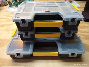 lot 522 image: (3) Stanley Organizers - Very Nice