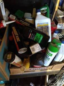 lot 606 image: Box Of Home Products, Oil, Fuel Stabilizer
