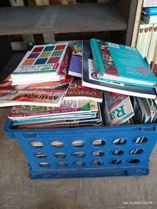 lot 619 image: Crate Full Of Crochet & Needle Crafts Books