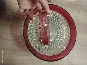 lot 631 image: Rose Rimmed Glass Bowls
