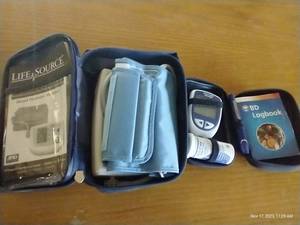 lot 664 image: Blood Pressure Cuff & Glucose Monitor