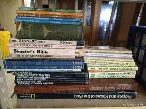 lot 686 image: Stack of National Geographic Books and Atlass