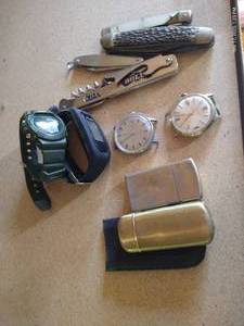 lot 691 image: Lot of Watches, Lighters, Pocket Knives