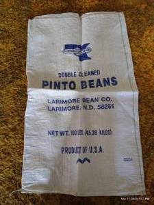 lot 715 image: Larimore Pinto Bean Bag